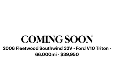 SOLD 2006 Fleetwood Southwind 32V – Ford Triton V10 – 66,000mi – $39,950